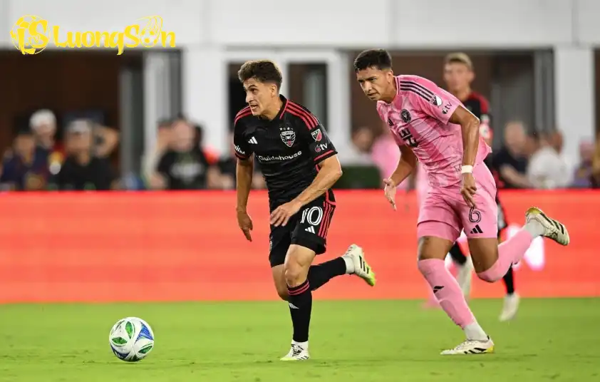 Inter Miami lép vế trước DC United trong hiệp 1 (Ảnh: MLS). Inter Miami lép vế trước DC United trong hiệp 1 (Ảnh: MLS).